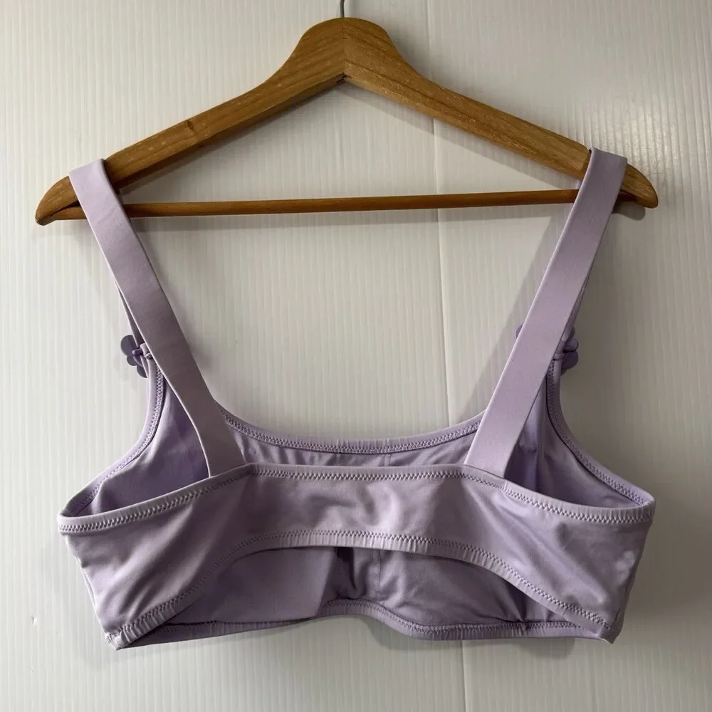 Kate Spade New York Swim Bikini Top Frozen Lilac Size L Women’s